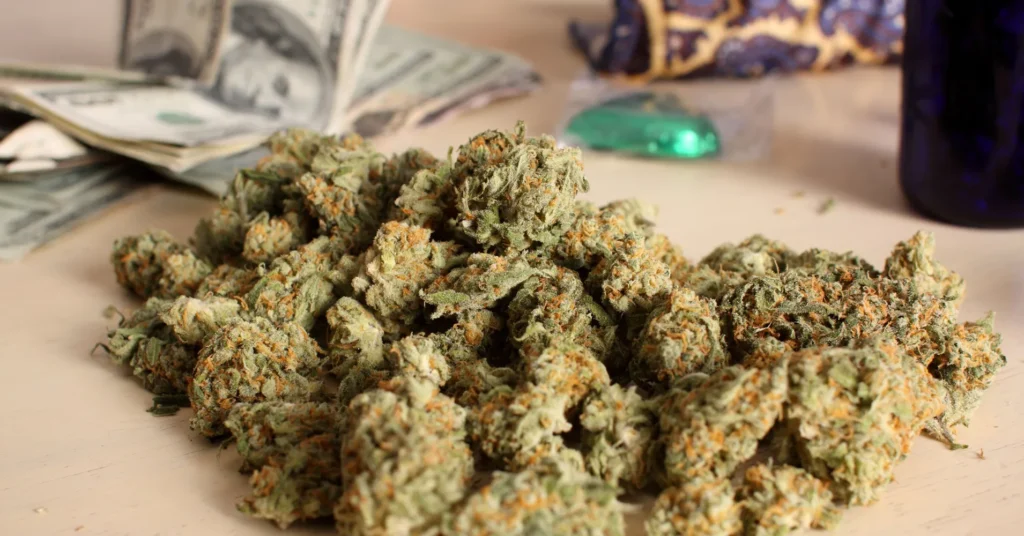 Customer presenting a government-issued ID at a Washington DC cannabis dispensary to purchase legal cannabis in 2026.